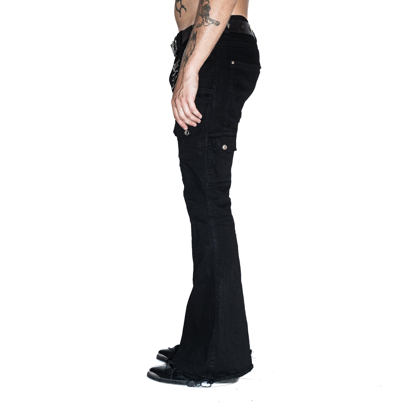 SL50 Skinny Flared Denim Black