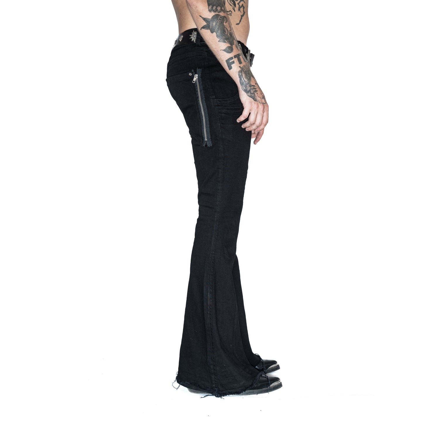 SL50 Skinny Flared Denim Black