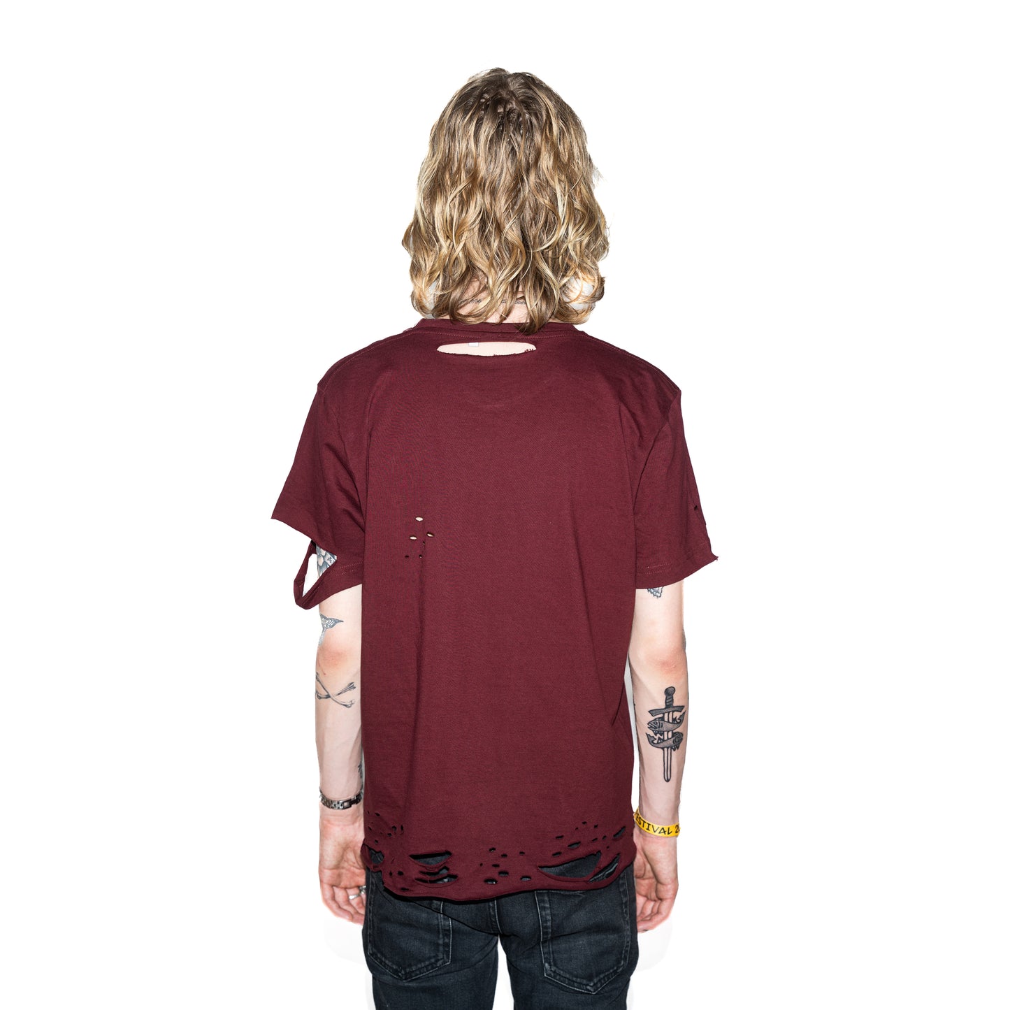 Skin & Bones Burgundy T-shirt