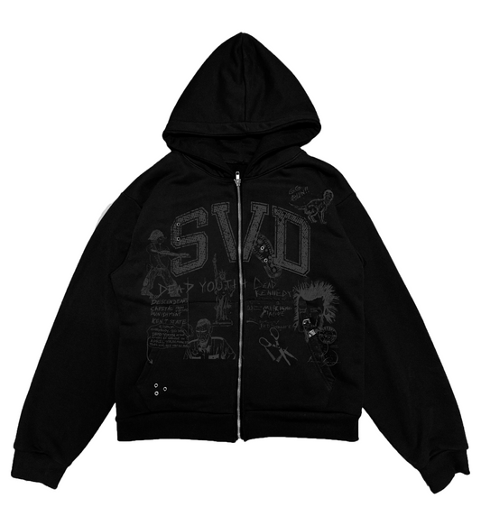 SKOOL HOODIE - BLACK