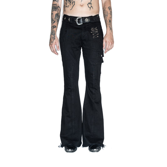 SL50 Skinny Flared Denim Black